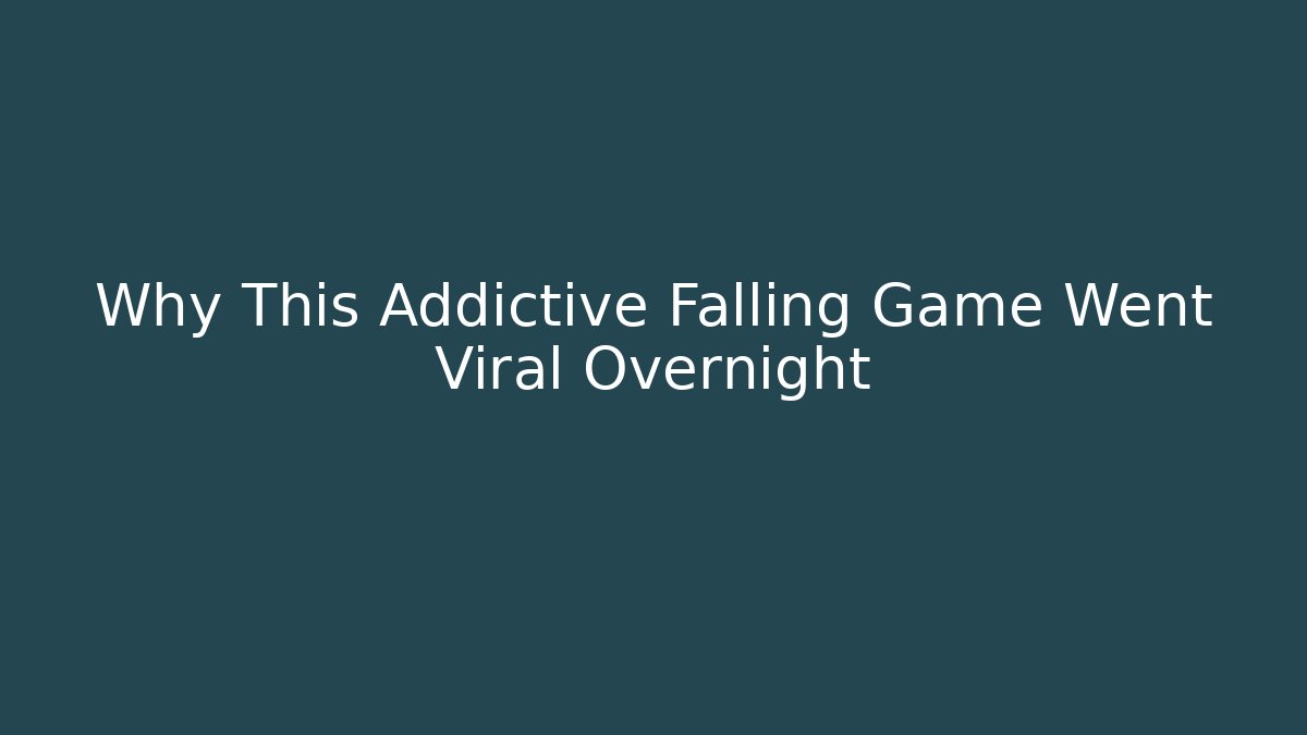 Why This Addictive Falling Game Went Viral Overnight