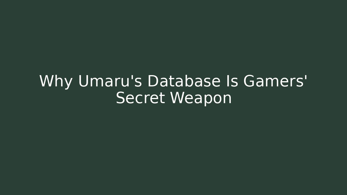 database uma musume
