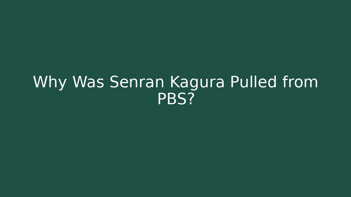Why Was Senran Kagura Pulled from PBS? - Método de Aprovação