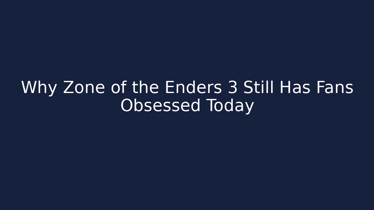 Why Zone of the Enders 3 Still Has Fans Obsessed Today