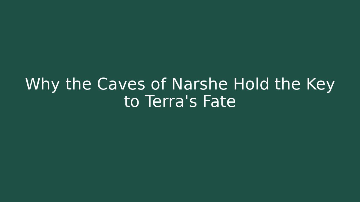 Why the Caves of Narshe Hold the Key to Terra's Fate - Método de Aprovação