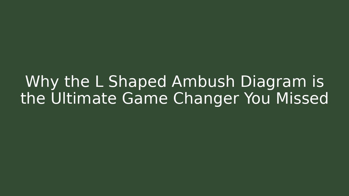Why the L Shaped Ambush Diagram is the Ultimate Game Changer You Missed