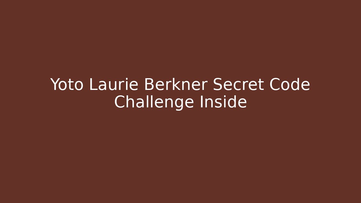 Yoto Laurie Berkner Secret Code Challenge Inside