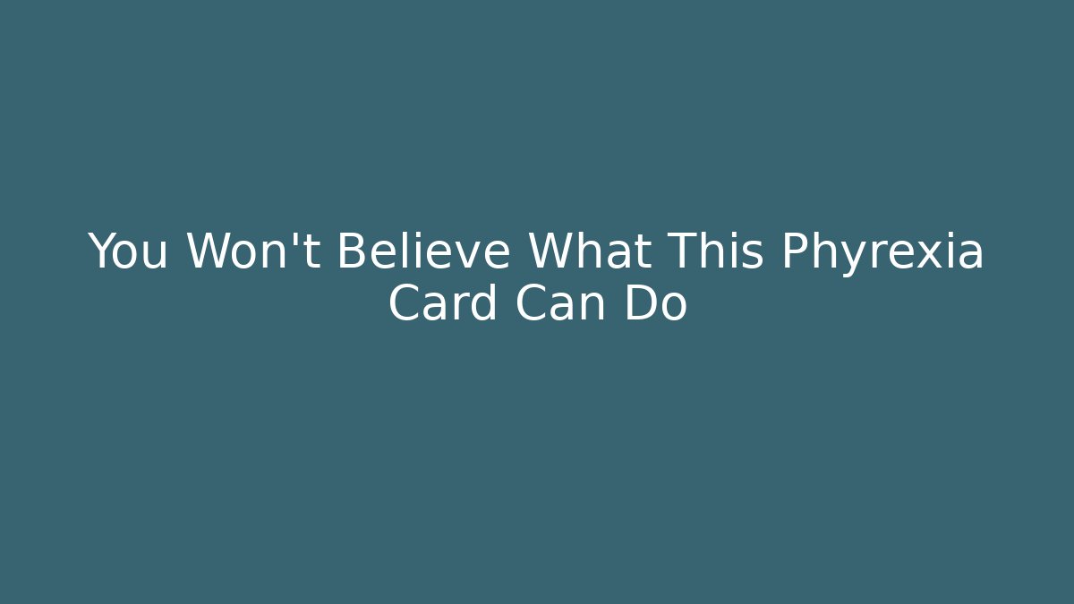 You Won't Believe What This Phyrexia Card Can Do