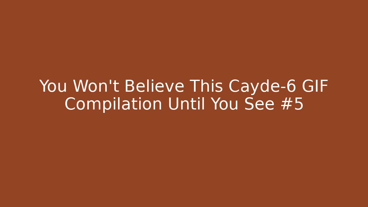 You Won’t Believe This Cayde-6 GIF Compilation Until You See #5