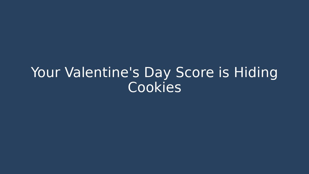 Your Valentine's Day Score is Hiding Cookies