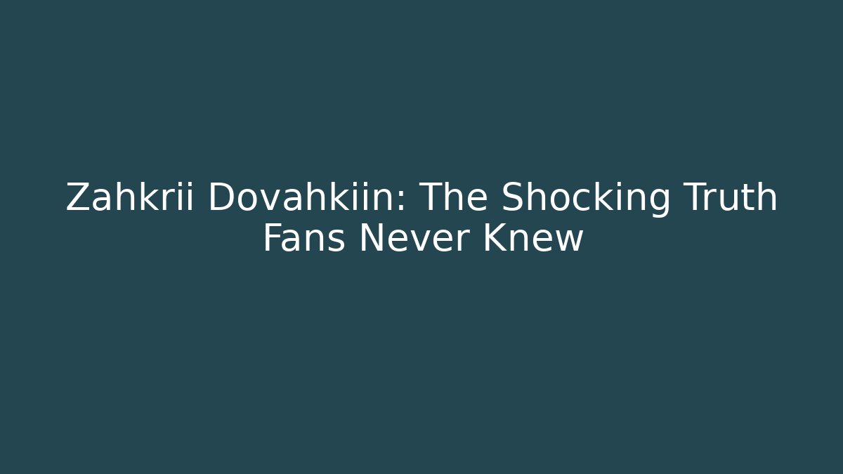 Zahkrii Dovahkiin: The Shocking Truth Fans Never Knew