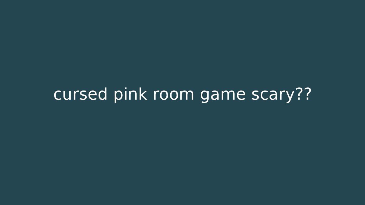 cursed pink room game scary真相 - Método de Aprovação